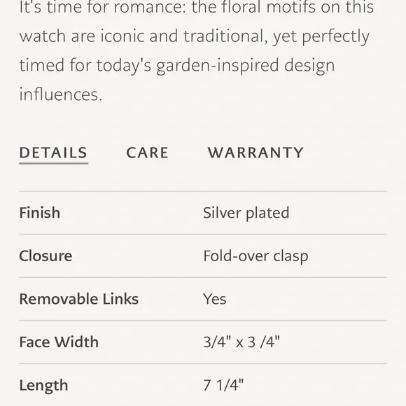 Brighton Watch with Floral Motifs - Picture 2 of 6